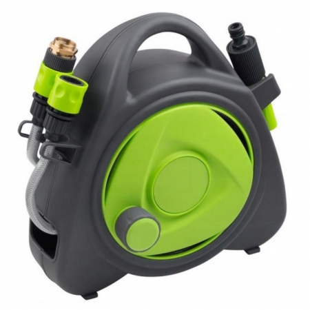 Set pulverizator si furtun de gradina, Verde/Gri, 10 m [0]