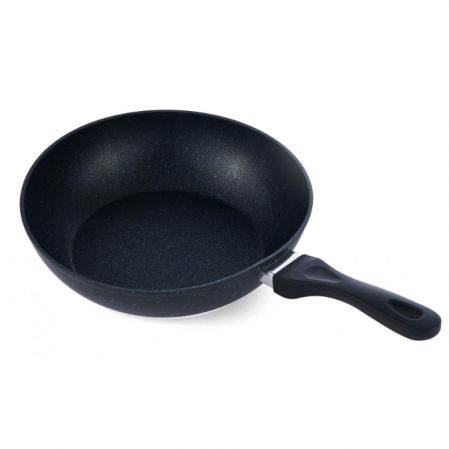 Tigai - Tigaie din aluminiu wok, Cooking by Heinner, Black Sand, Negru, 30 x 8 cm