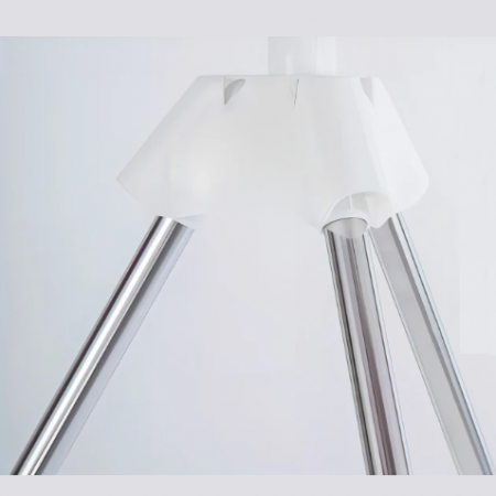 Uscator de rufe pliabil, Alb, 80 x 80 x 170 cm [4]