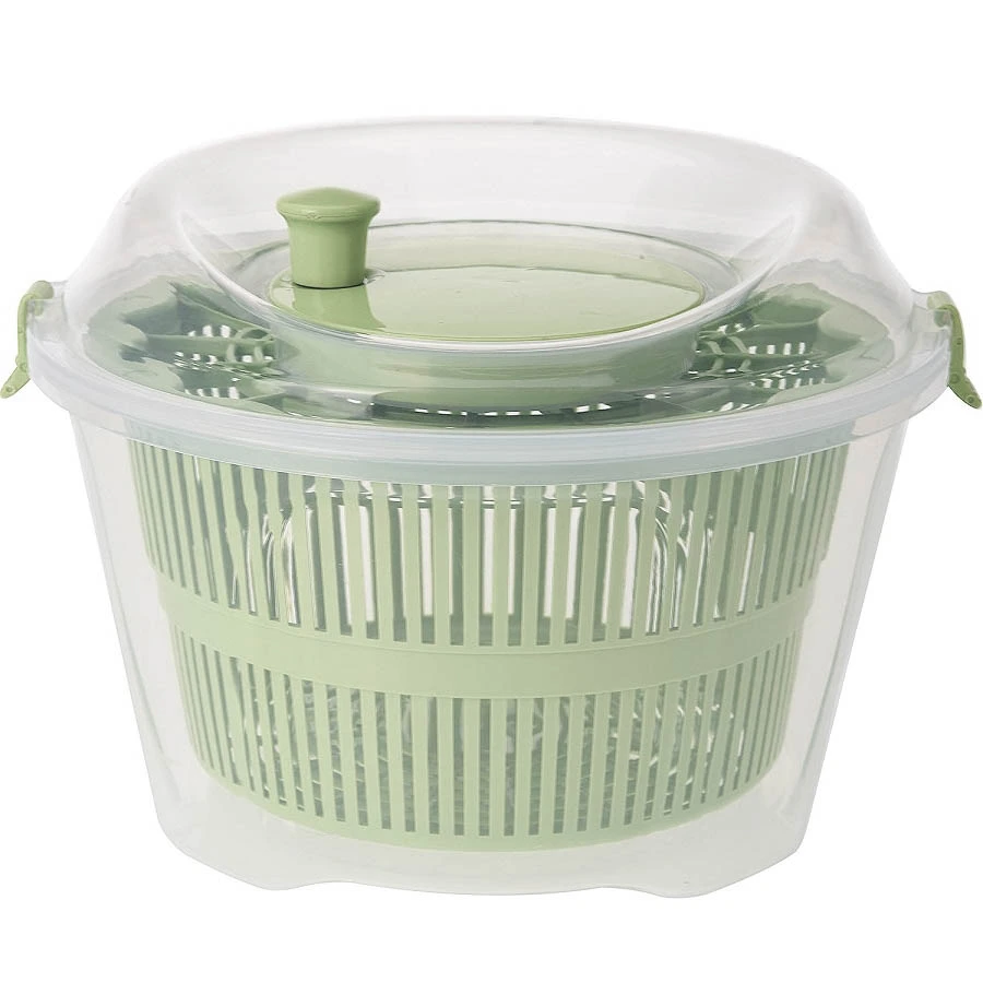 Bucatarie - Uscator salata tip centrifuga, Verde, 4.4 l