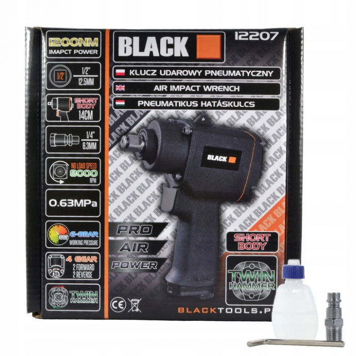 Pistol cheie pneumatica impact 1/2 1200Nm tip scurt insurubat desfacut (12207) [2]