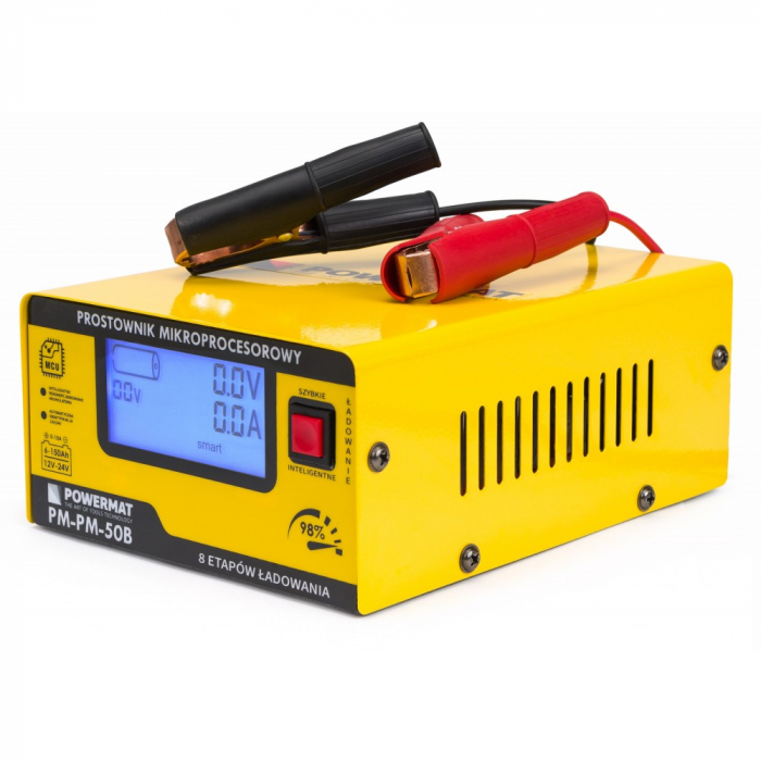 Redresor, incarcator baterie cu microprocesor 12V 24V 10A 6-150Ah (PM0713) [4]