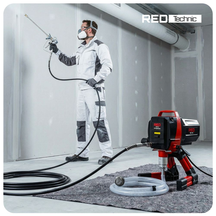 Unitate vopsire airless 1200W, 230 bar, 1.7 l/min, furtun 10m, duze 515 517 619 (RTPDM0166) [31]