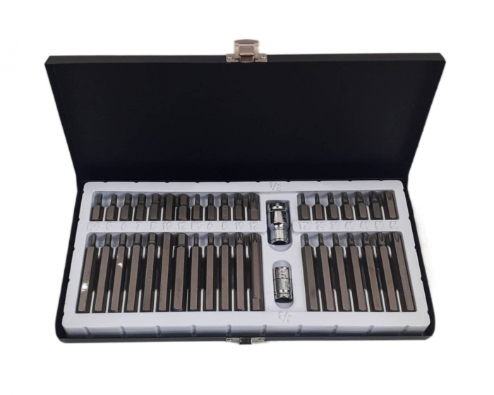 Trusa scule tubulare + trusa biti hex, torx, spline + set 12chei 6-22mm (94+12+BIT) [3]