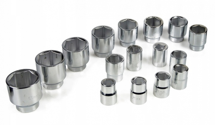 Trusa set chei tubulare 21 piese 3/4 19-50mm marimi mari hexagonale (10200 6) [4]