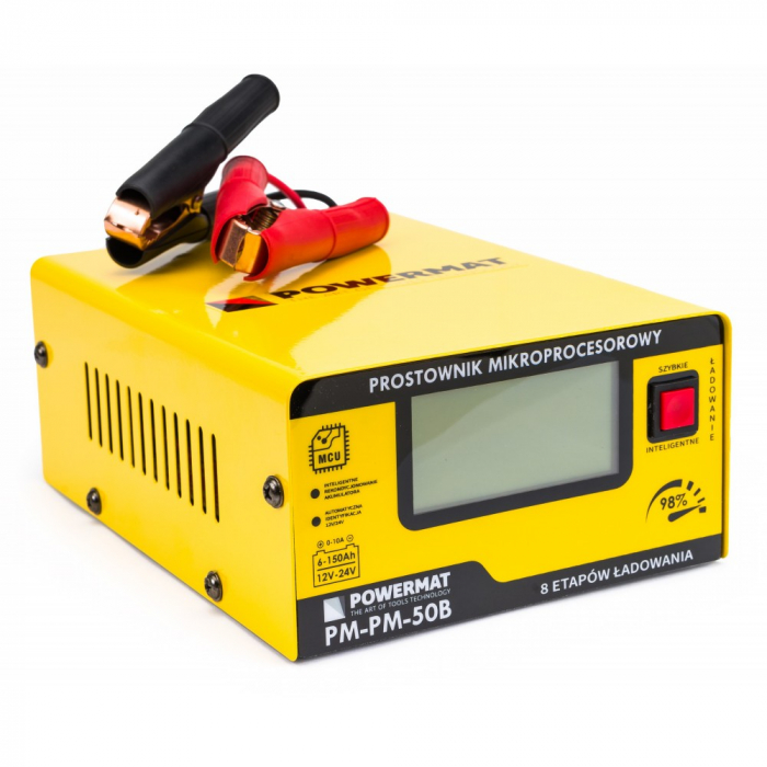 Redresor, incarcator baterie cu microprocesor 12V 24V 10A 6-150Ah (PM0713) [3]