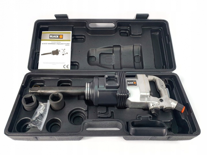 Pistol cheie pneumatica impact 4950Nm 1  + tubulare 32  33mm camion, tir insurubat desfacut (12205) [2]