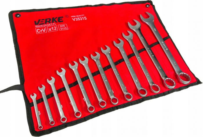 Set 12 chei fixe combinate 6-32mm 12bucati piese Chrome-Vanadium Cr-V (V35315) [2]