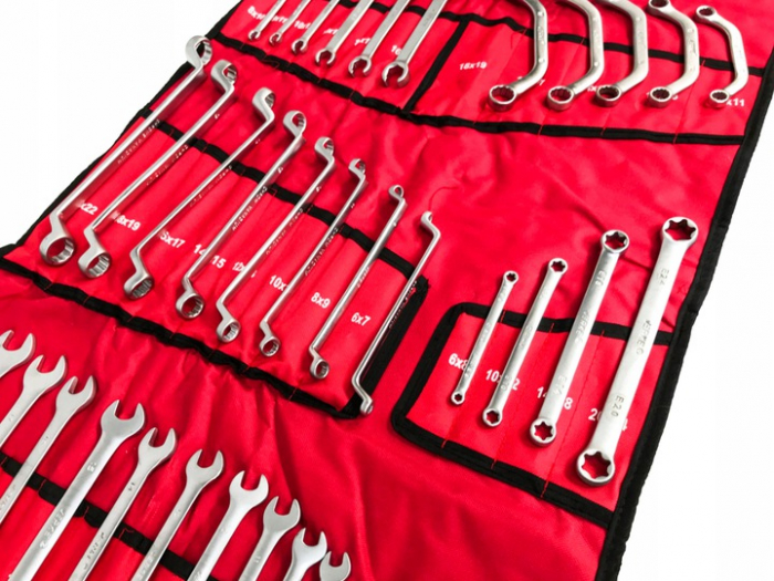 Set complet 47 chei combinate inelare torx tip C semideschise cotite 6-32mm (V35360) [2]