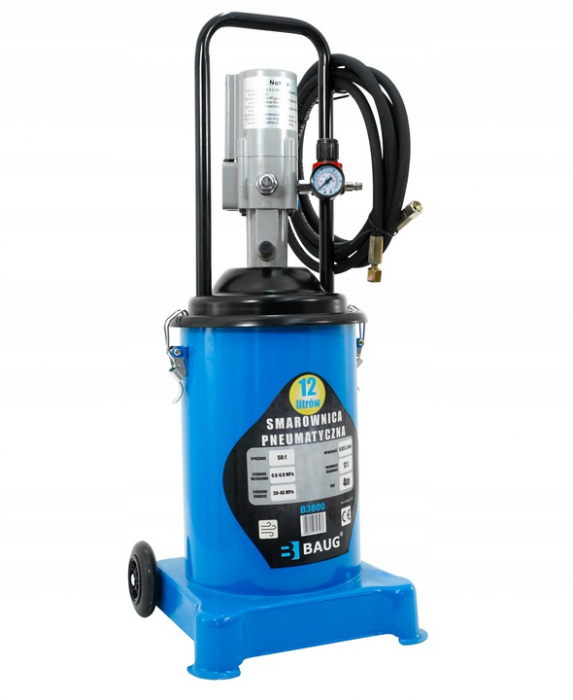Pompa pneumatica gresare 12L gresor furtun 4m (B3800) [2]