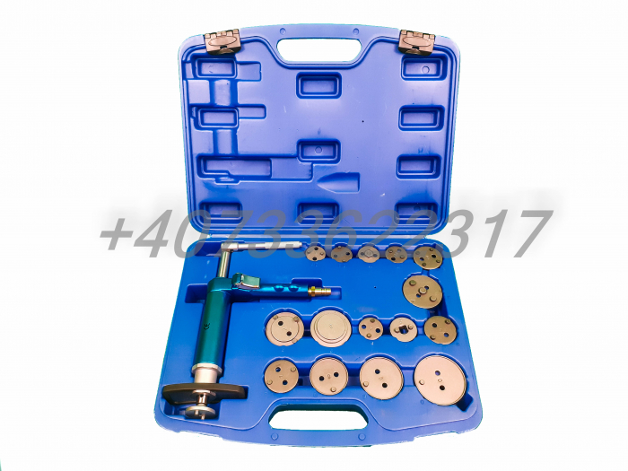 Set trusa Presa pneumatica piston etrier frana 16 piese schimb placute frana, impins pistoane (13104) [2]