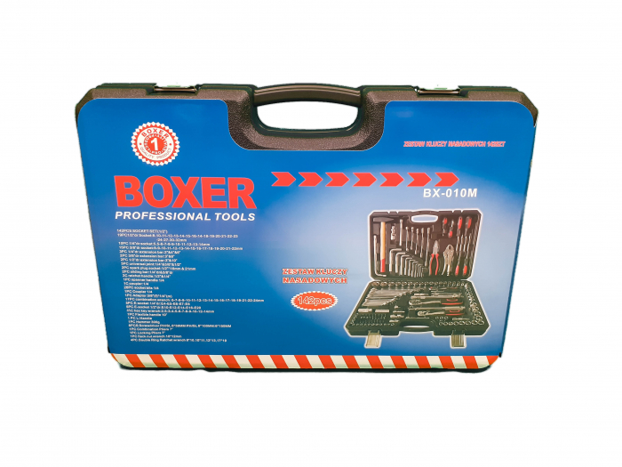 Trusa chei scule tubulare fixe combinate E torx capete surubelnita clichet ciocan hexagon 142 piese (BX-010S) [4]