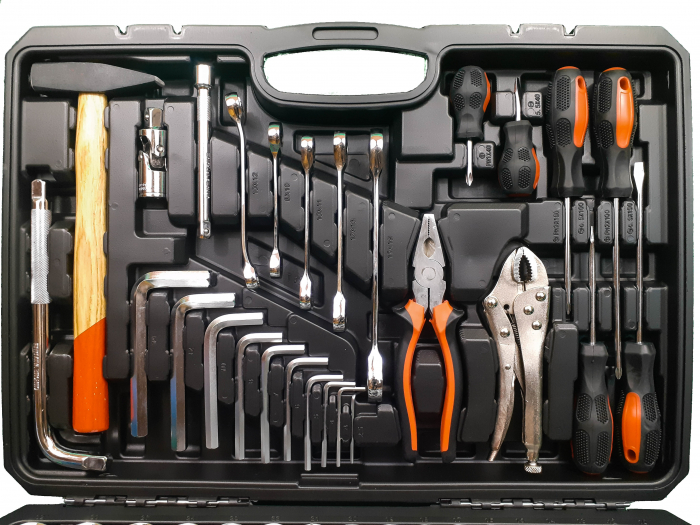 Trusa chei scule tubulare fixe combinate E torx capete surubelnita clichet ciocan hexagon 142 piese (BX-010S) [5]