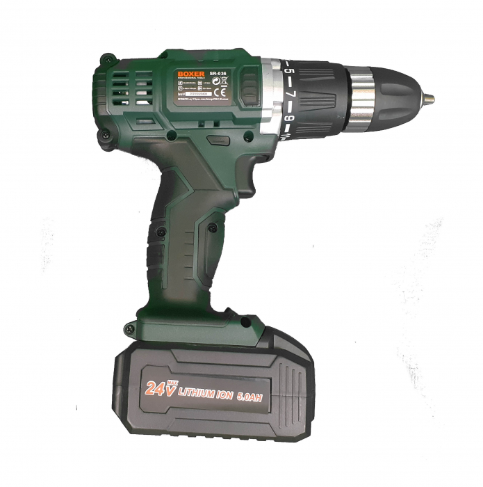 Masina aparat gaurit, insurubat, autofiletanta + flex  polizor unghiular polidisc acumulator 24.4V cu 2 baterii 5ah (SR-036) [11]