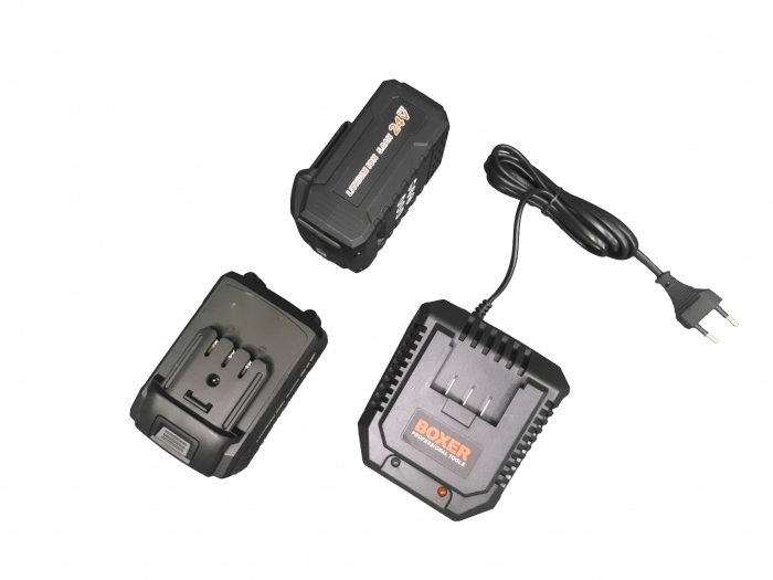 Masina aparat gaurit, insurubat, autofiletanta + flex  polizor unghiular polidisc acumulator 24.4V cu 2 baterii 5ah (SR-036) [13]