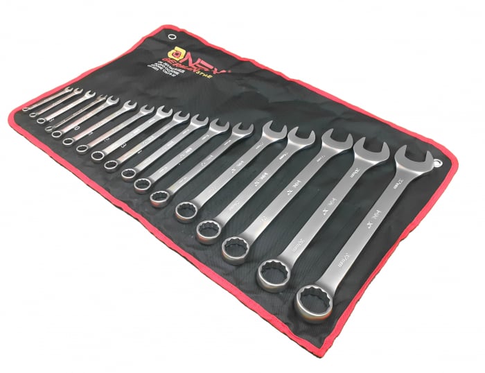 Set 17 chei fixe combinate 6-32mm 17bucati piese Chrome-Vanadium Cr-V (OX-3223) [3]