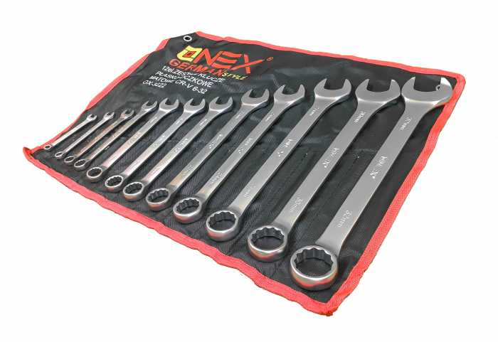 Set 12 chei fixe combinate 6-32mm 12bucati piese Chrome-Vanadium Cr-V (OX-3222) [2]