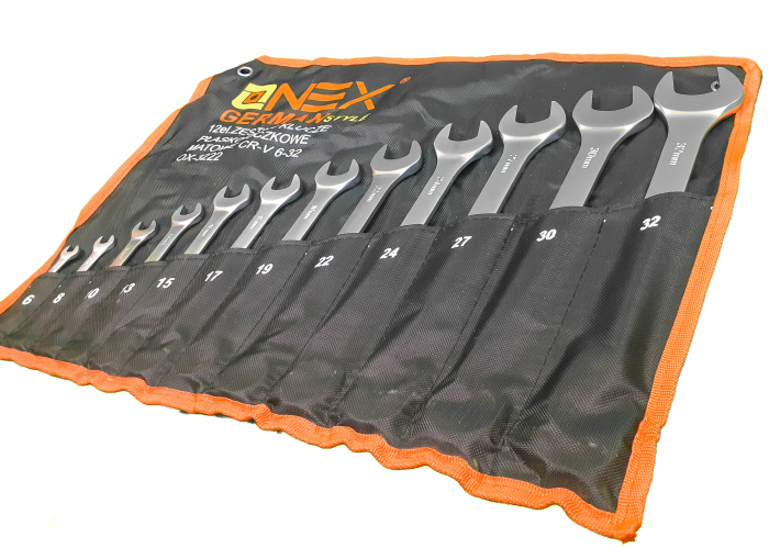 Set 12 chei fixe combinate 6-32mm 12bucati piese Chrome-Vanadium Cr-V (OX-3222) [4]