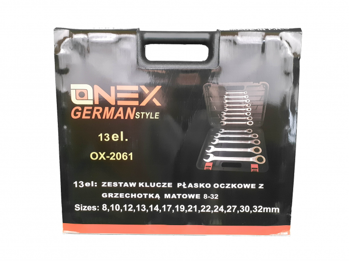 Trusa set chei combinate cu clichet 8-32mm (OX-2061) [2]