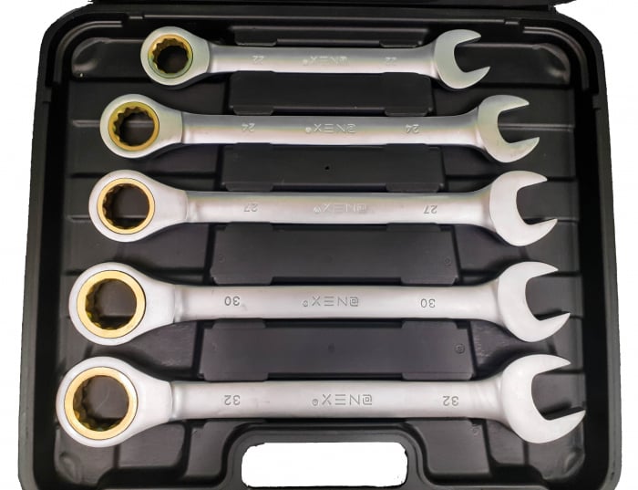 Trusa set chei combinate cu clichet 8-32mm (OX-2061) [3]