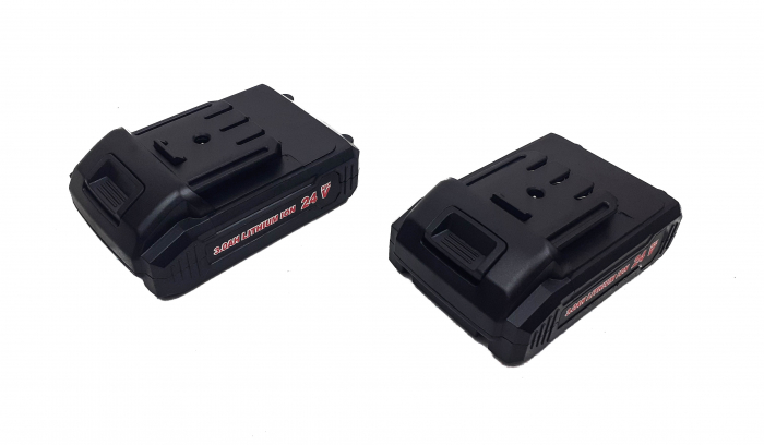 Masina, Aparat de gaurit, insurubat, Bormasina, Autofiletanta + bormasina biti impact 24V 2 baterii 3ah (SR-042) [8]