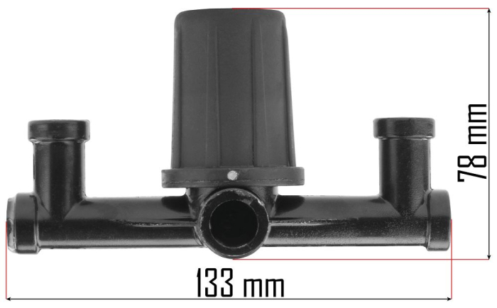 Banda reductie presiune pentru compresor 1/2" 1/4" 1/8", pentru 24L-300L, 133x78 mm (PM-KO-100T-150T-200T-230/400V-LI) [3]