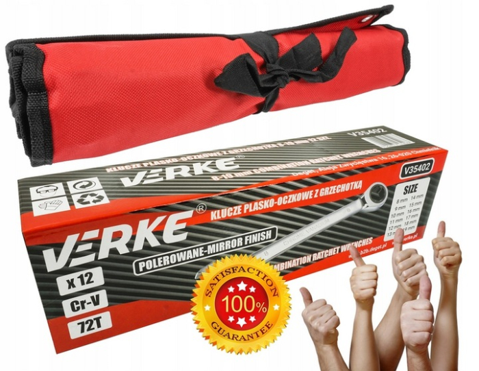 Set chei fixe 8-19 mm, 12 piese, chei deschise duble pentru mecanica si service (V35402) [10]