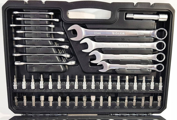 Trusa chei scule tubulare fixe combinate E torx capete surubelnita clichet 121 piese (BX-013S) [2]