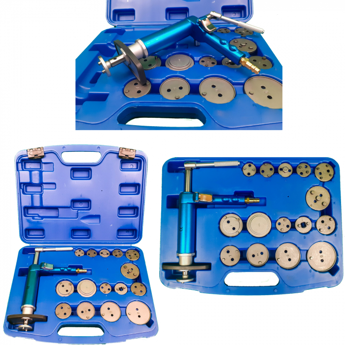 Set trusa Presa pneumatica piston etrier frana 16 piese schimb placute frana, impins pistoane (13104) [3]