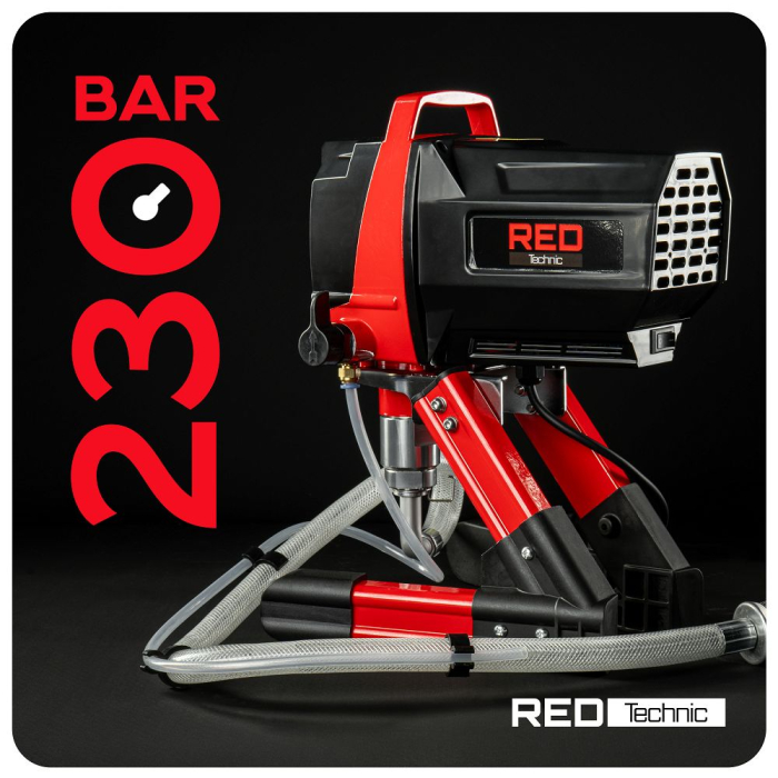 Unitate vopsire airless 1200W, 230 bar, 1.7 l/min, furtun 10m, duze 515 517 619 (RTPDM0166) [29]