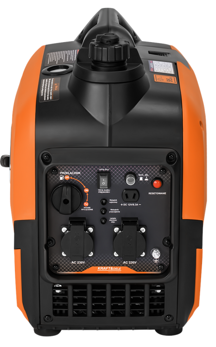 Generator inverter 2.6kW 230V portabil, tensiune stabila pentru electronice, 21kg (KD3155) [9]