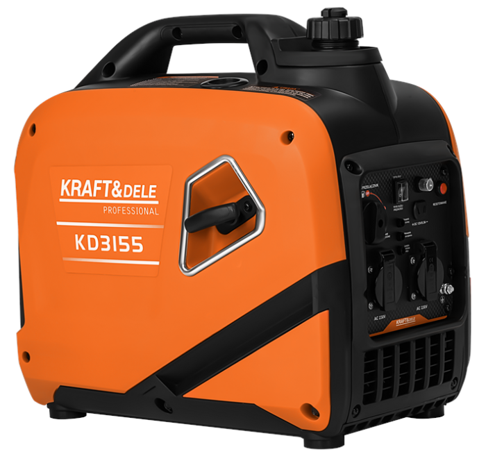 Generator inverter 2.6kW 230V portabil, tensiune stabila pentru electronice, 21kg (KD3155) [6]