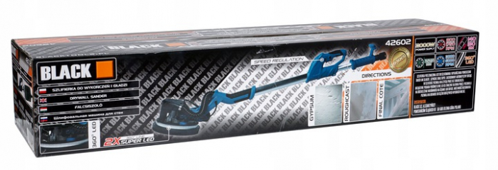 Masina, aparat slefuit pereti 2000W 225mm cu aspirare extensibil girafa cu lumina LED (42602) [6]