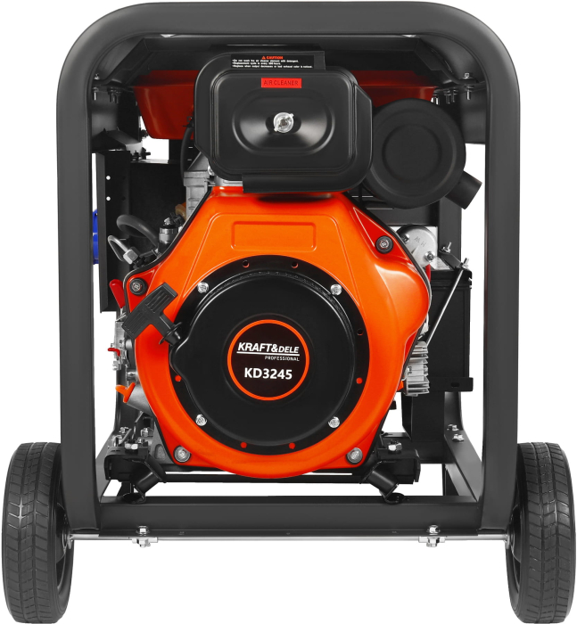Generator diesel trifazat 8kW, 230V/400V, pornire electrica, cadru metalic cu roti (KD3245) [8]