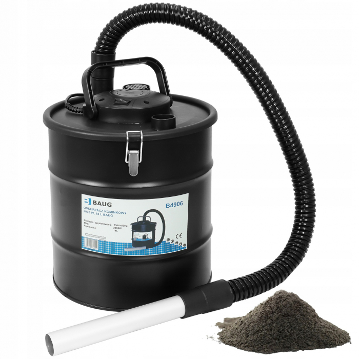 Aspirator pentru cenusa 2000W 18L simineu soba gratar filtru HEPA (B4906) [2]