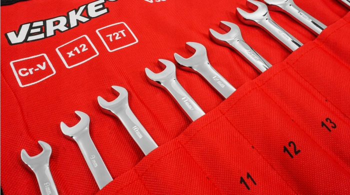 Set chei fixe 8-19 mm, 12 piese, chei deschise duble pentru mecanica si service (V35402) [12]