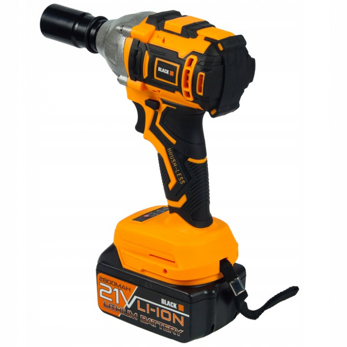 Cheie impact 500Nm 1/2" cu 2 acumulatori baterii 21V insurubat desfacut (12030) [4]