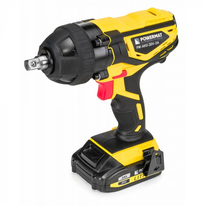 Pistol cheie cu impact acumulator 450NM 20V 2ah masina insurubat desfacut (PM0678) [3]