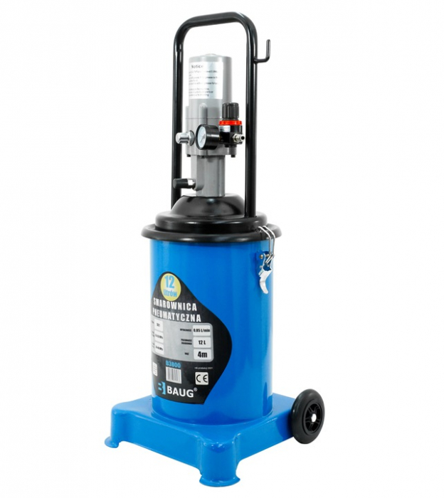 Pompa pneumatica gresare 12L gresor furtun 4m (B3800) [3]