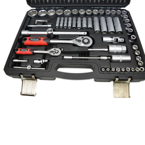 Trusa chei scule tubulare fixe combinate E torx capete surubelnita clichet 110 piese (BX-012S) [3]