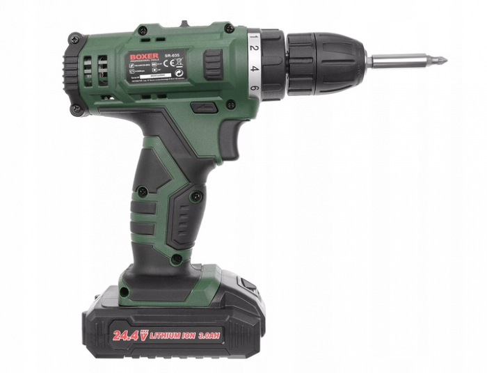 Masina aparat gaurit, insurubat, autofiletanta + pistol cheie insurubat desfacut cu impact 24.4V cu 2 baterii 3ah (SR-035) [5]