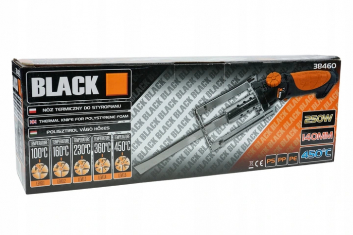 Cutit aparat termic taiat polistiren 250W 140mm cu ghidaj (38460) [2]