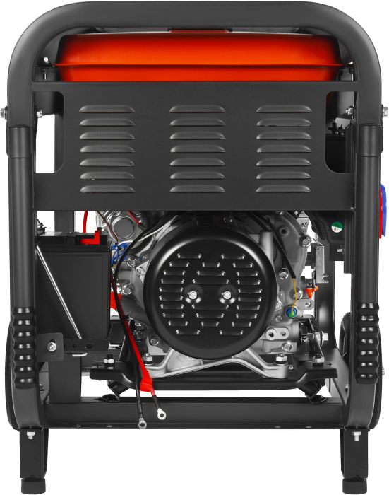 Generator diesel trifazat 8kW, 230V/400V, pornire electrica, cadru metalic cu roti (KD3245) [3]
