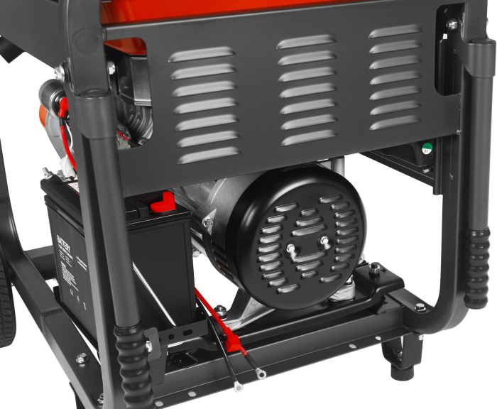 Generator diesel trifazat 8kW, 230V/400V, pornire electrica, cadru metalic cu roti (KD3245) [29]