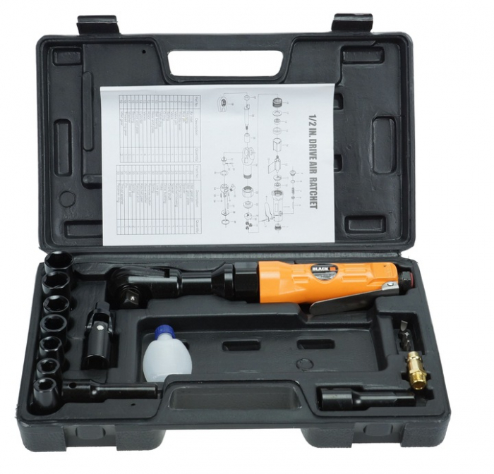 Cheie  clichet  antrenor pneumatic impact 130Nm + accesorii (12209) [3]