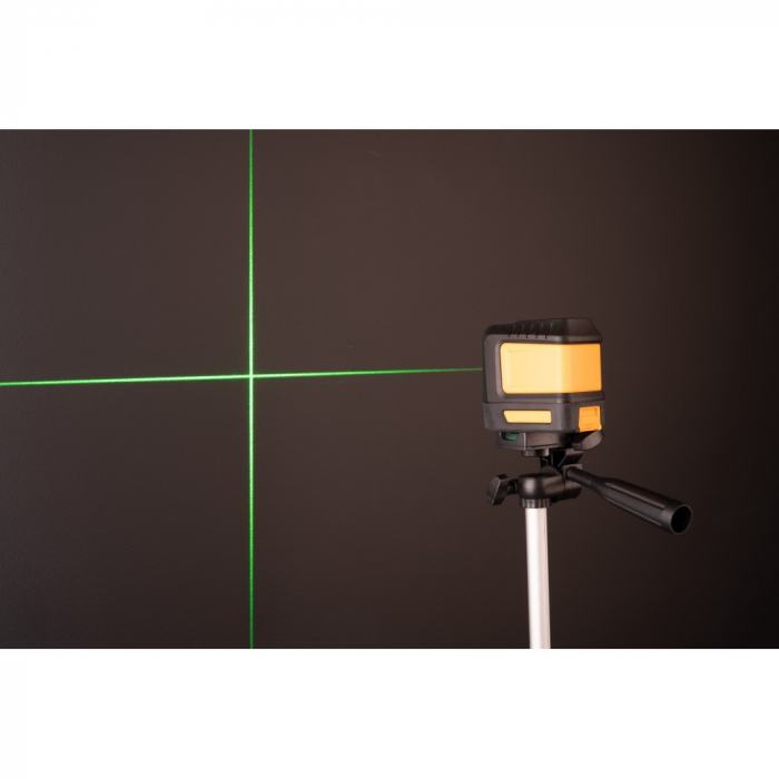 Nivela laser rotativ incrucisat 30m cu trepied si carcasa (PM0782) [2]