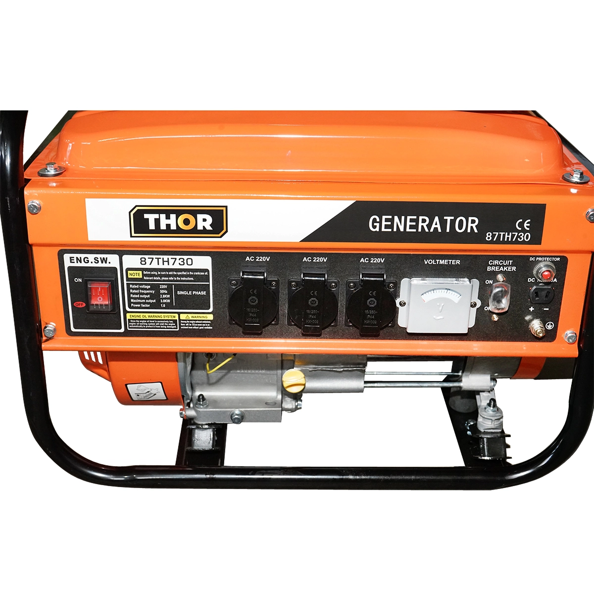 Generator curent 3kW 3000W 220V 12V motor benzina 7.5CP DISDK45 (87TH730) [6]