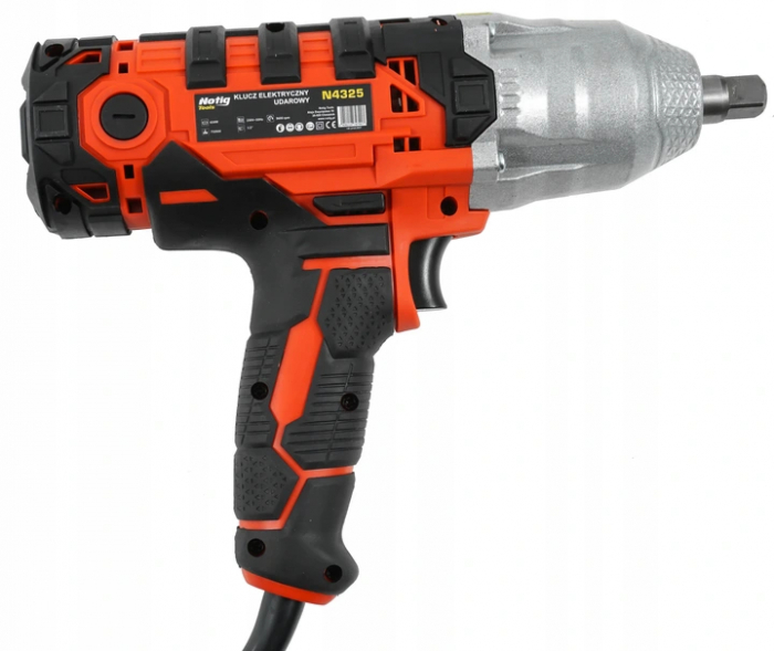 Pistol cheie masina cu impact electric 750Nm, insurubat desfacut + chei 17,19,21,22mm (N4325) [5]