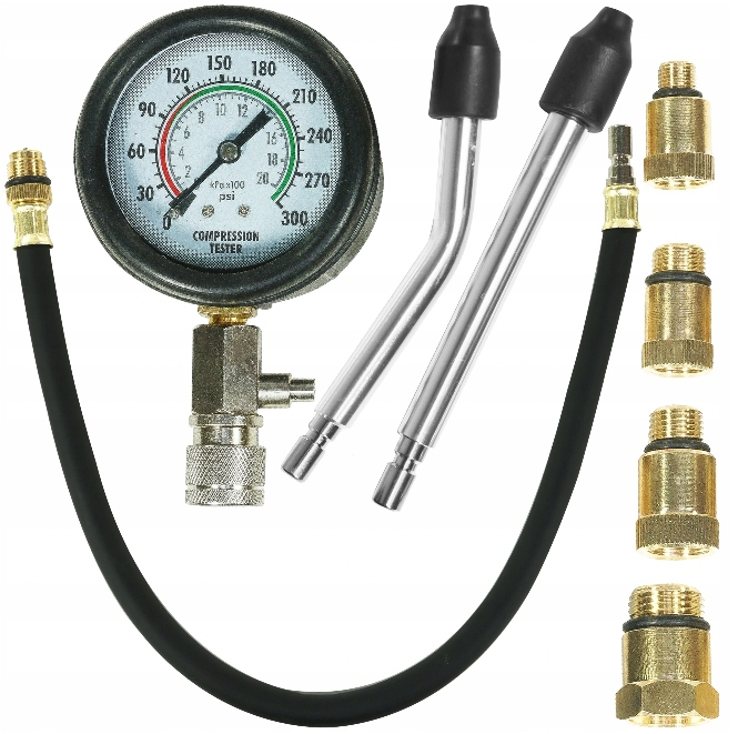 Tester compresie motor benzina cu manometru, pentru diagnostic cilindri auto (V86253) [11]