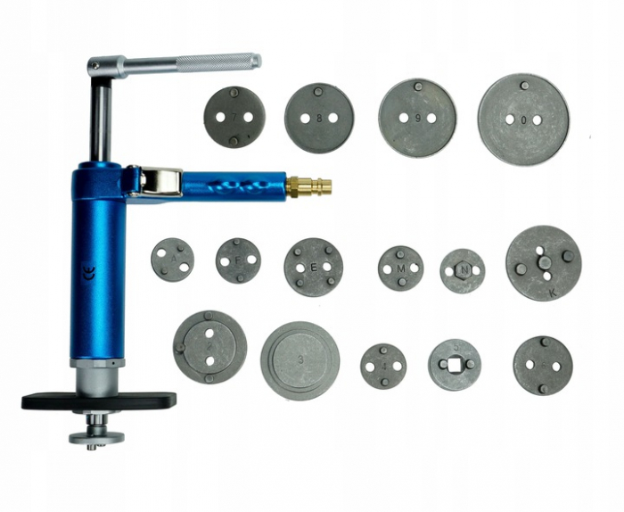 Set trusa Presa pneumatica piston etrier frana 16 piese schimb placute frana, impins pistoane (13104) [4]
